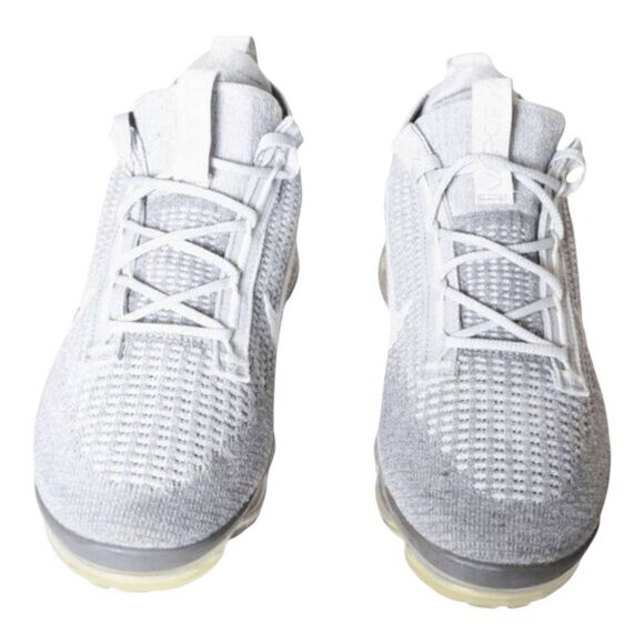 NIKE Air VaporMax 2021 Flyknit 'Pure Platinum Pink Foam' Running Shoes Size 6.5Y - Picture 4 of 9